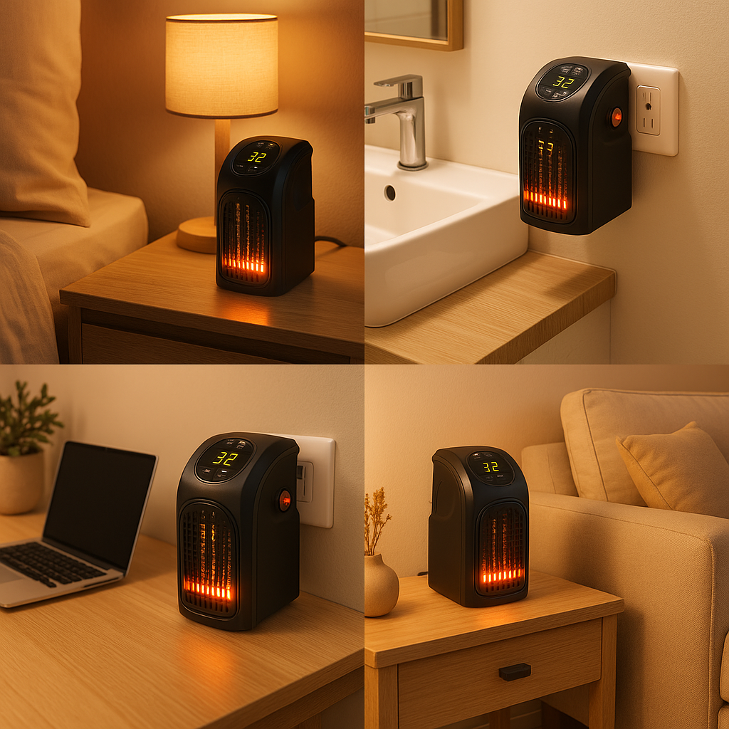 CALEFACTOR PORTÁTIL: Calor instantáneo donde lo necesites